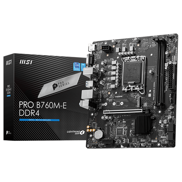 MSI PRO B760M-E DDR4 MOTHERBOARD