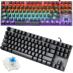 T WOLF 87 MECHANICAL GAMING KEYBOARD